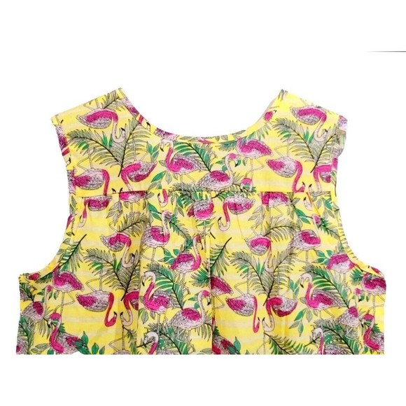 Anthony Richards Pink Flamingo Hawaiian Muumuu Midi House Dress, LP Large Petite - Picture 3 of 7